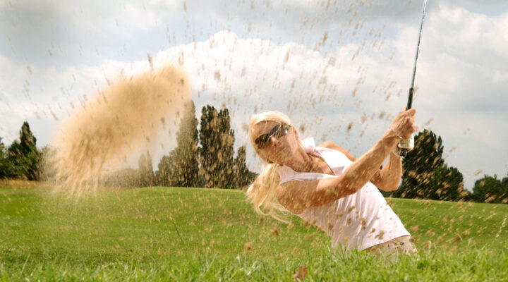 Canva Woman Playing Golf during Daytime