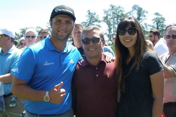 Jon Rahm Eduardo Celles y Harang Lee  Foto Isabel Trillo